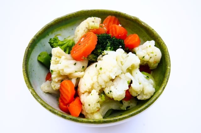 Regular Steamed Vegetables.