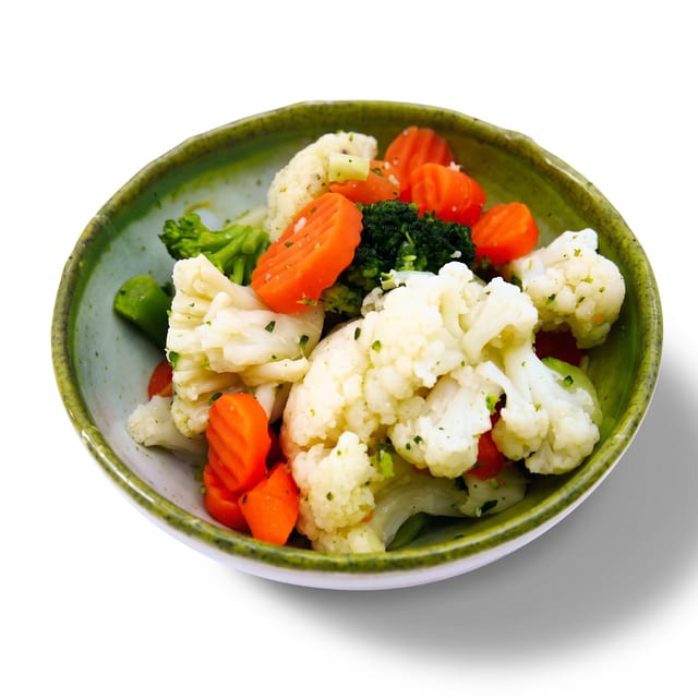 Steamed Vegetables Side.