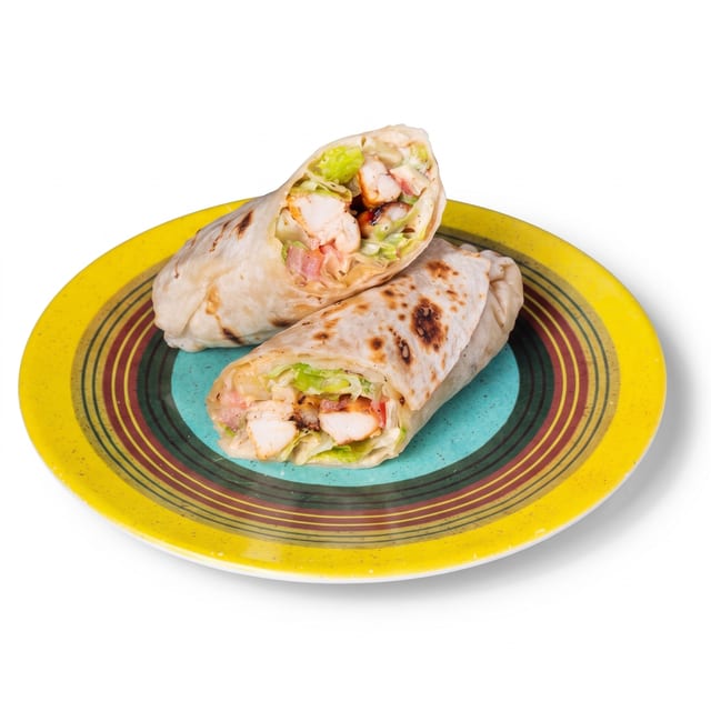 Chicken Wrap, Peri Fries & Fountain Drink Combo.