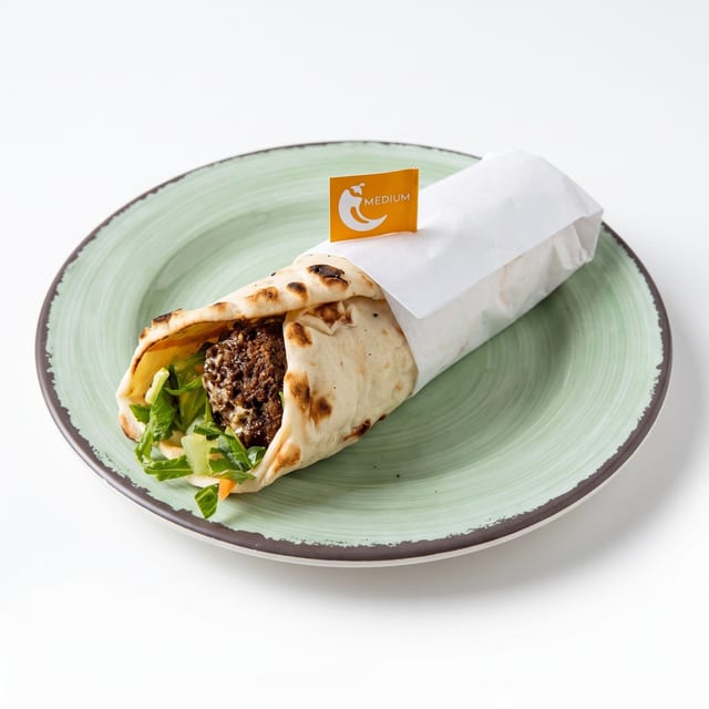 Falafel Wrap, Peri Fries & Fountain Drink Combo.